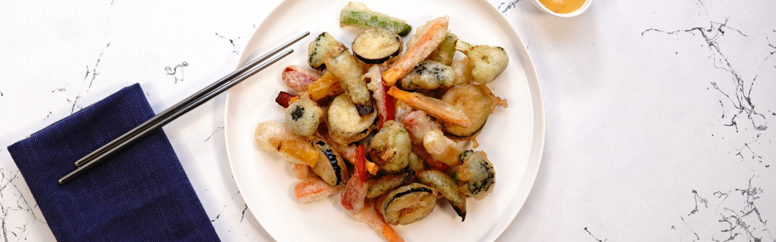 Японские овощи темпура в аэрогриле